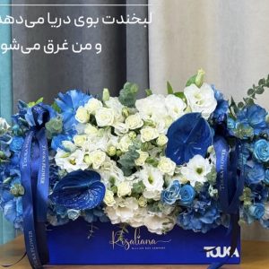 باکس تم آبی سفید