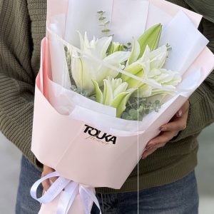 دسته گل لیلی رز