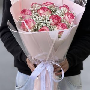 دسته گل رز