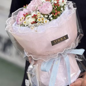 دسته گل پیونی