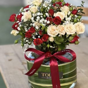 شیشه گل رز مینیاتوری