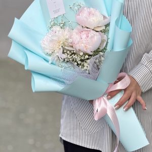دسته گل پیونی